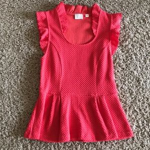 💥Anthro Coral Top with Ruffles💥